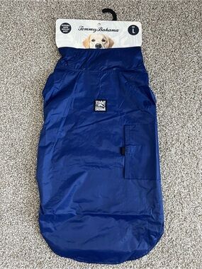 Tommy Bahama Blue Reversible Dog Rain Jacket